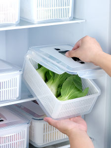 MRUN | Food Storage Box with Draining Basket for Vegetables and Fruits
