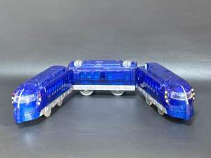 (Used - T23) (มือสอง) Tomy Plarail รถไฟ Nankai Rapit สีน้ำเงินใส (ปรับความเร็ว 2 ระดับ)