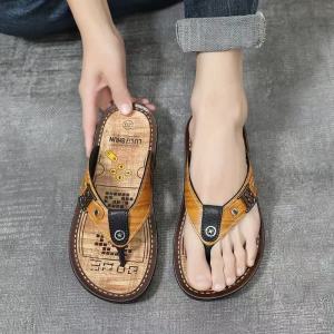 New summer slippers for men mens word slippers mens Korean version trendy home use anti slip indoor trendy men