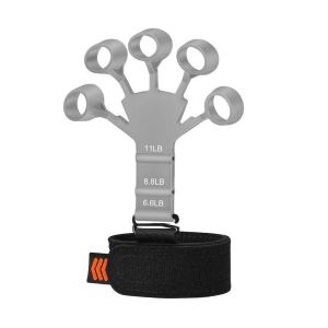 Alat kekuatan jari tangan Finger Trainer Guitar Training Aid 6-level Tension Restorer Silicone Puller