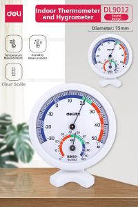 deli | High Precision Indoor Electronic Thermohygrometer Wall Mounted