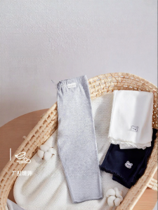 Purcotton | Girls Thin Tight Pants for Spring and Summer