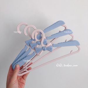 Cute Butterfly Knot Childrens Clothesline Home Use Baby Clothing Drying Rack Adjustable Plastic Coat Hanger for Kids