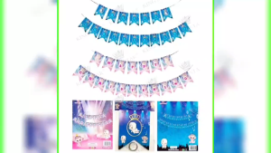 Happy Christening Banner Party Decoration - Elegant Ornaments for Celebrations