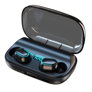 True Wireless Earbuds Bluetooth 5.0 Noise Cancelling Touch Controls Digital Display Sports Headset