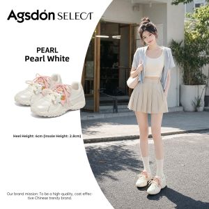 Agsdon | Thick Sole Ballet Trainer Casual Shoes