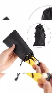 Satu Keluarga Tempat Kacamata Wanita Pria C1147 Kain Sarung Kacamata Tas Serut Portable