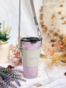 Muka Sttoke Coffee Cup Heat Preservation Cup Cover Accessories Portable and Simple Trendy Good-looking Water Cup Leather Cup Cover