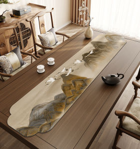 New Chinese Style Tea Table Mat Absorbent Pad Special Tea Table Cloth Mat Flag Draining Tea Cup Tea Set Pad Water Drainage Pad