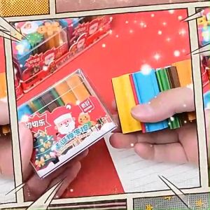 ยางลบแท่งยาว 6 ชิ้น ซึ่งช่วยตัดแบ่งเป็นชิ้นเล็กๆ ลายคริสต์มาส สามารถให้ความสวยงามของแจกเด็กๆ พร้อมส่ง