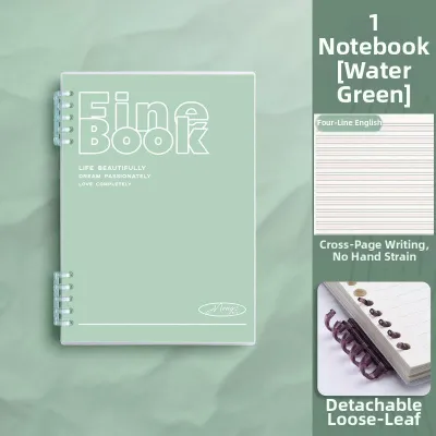 Thick Loose-Leaf Notebook English Practice Book 4-line and 3-space Grid