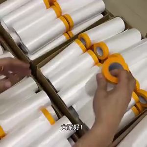 Pre Taped Masking Film Painters Plastic Sheeting Film Tape Car Paint Masking Film Automotive Painting Covering Furniture Tapes