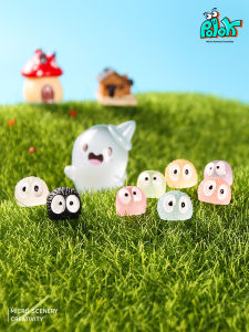 Mini Luminous Small Briquette Decoration Luminous Cartoon Central Control Car Decoration Display Cute Dust Elf Miniature Toy