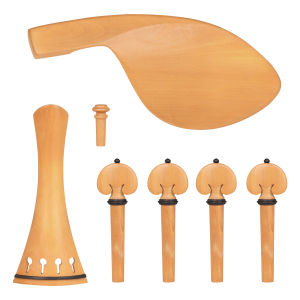 IRIN | Bộ 4 Bộ Dụng Cụ Lắp Violin Bằng Gỗ Mun Khắc Hoa Văn - Bộ Điều Chỉnh Dây Đuôi Chốt Điều Chỉnh Chốt Gác Tay Cho Violin Phụ Kiện Thay Thế Dùng Cho Biểu Diễn Violin