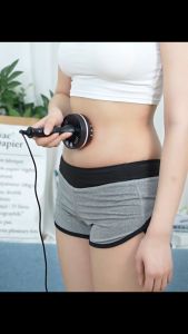 Multi-function Health Dredge Meridian Massage Brush Detoxi Warm Moxibustion Microcurrent Body Slimming Massager Infrared Red Light Hot Compress Waist Belly Massage Relaxation Tool