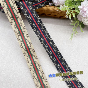 เทปไนลอนปักลายทางกว้าง 3 ซม. สำหรับตกแต่งเสื้อผ้า กระเป๋า รองเท้า เสื้อผ้า กางเกง ขอบด้านข้างกว้าง อุปกรณ์เย็บผ้า DIY