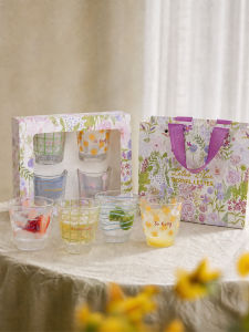 LOTUS BLUE | Practical and Elegant Gift Glass Cup Set