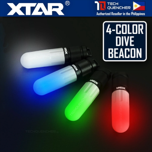 XTAR SD2 Dive Beacon Flashlight - 4 Color - Waterproof - USB-C Rechargeable 14500 1300mAh Battery