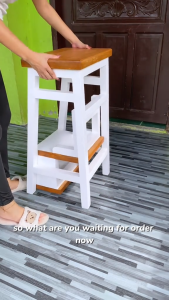 Bar stool convertible to ladder high chair convertible to ladder multi function bar stool ladder dual purpose furniture 3 steps ladder chair