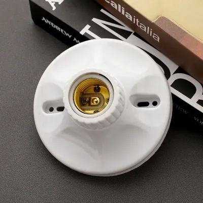 Cutting-Edge E27 Lamp Socket High Heat Resilient PP Light Bulb Holder