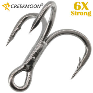 20pcs 6x Treble Hooks Classic Fishing Hooks Strong Sharp Tackle Hooks 8# 6# 4# 2# Upgrade Cutting Blade Short Shank Black Nickle