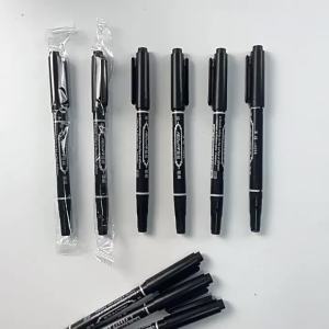 10Pcs Double Headed Marker Pen Oil Quick Drying Marker Pen Art Specific Marker Pen Fine Black Water-based Hook Pen Wholesale