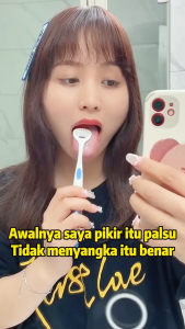 WOW SMILE Gel Pembersih Lidah - Penghilang Bau Mulut & Karat Lidah Cegah Bakteri & Nafas Segar