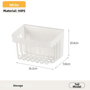 Bathroom Kitchen Hanging Basket for Face Towels Plastic Hollow Design