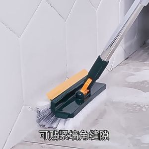 รุ่นใหม่ อัพเกรดการใช้งาน 4in1 แปรงขัดพื้น แปรงถูพื้น แปรงขัดร่องยาแนว ด้ามยาว แปรงขัดห้องน้ำ ทำความสะอาด เข้าได้ทุกซอก