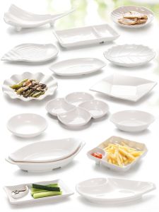 Melamine Bar KTV Snack Dish Creative Personality Tableware Plastic Small Plate Snack Plate French Fries Cold Dish Commercial Use