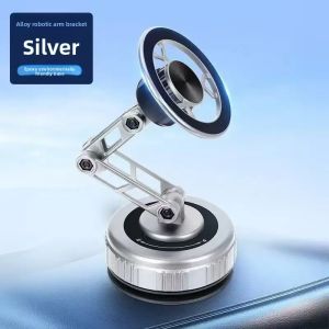 Three-Axis Foldable 360° Rotating Mechanical Arm Car Phone Holder Universal Mount Navigation Vacuum Magnetic Phone Stand