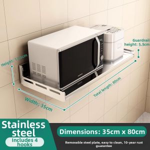 DOOPO | Retro Style Stainless Steel Kitchen Wall Shelf