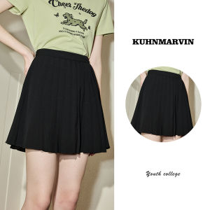 KUHNMARVIN | Chân Váy Xòe A-Line Hai Màu Giảm Cân