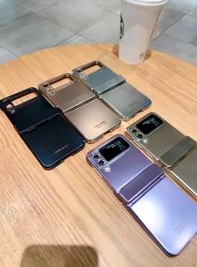 CHUBAN | For Samsung Galaxy Z Flip 8 7 6 5 4 3 Case With Hinge Protection Electroplated Hard PC Protective Phone Covers Scratch Resistant