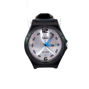Q&Q V04A-004VY* Silver Sunray & Blue Casual Analog Watch