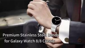 No Gaps Titanium Band for Samsung Galaxy Watch 8Classic 46 9 44 40mm Stainless Steel Strap for Galaxy Watch Ultra 2025 Wristband