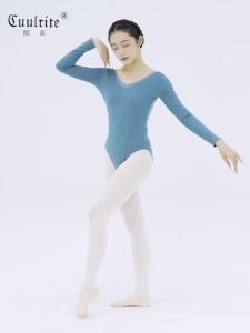 daydance | Ballet Leotards for Women Adult Cross V-neck Ballerina Dance Gymnastics Leotards Nylon Mesh Backless Bodysuits With Inner Lining
