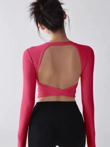 Backless Fitted Drying Long Sleeve Shirt
