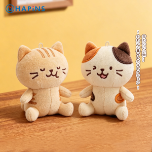HAPiNS | Cute Tri-color Cat Plush Bag Charm
