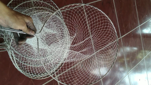 Jaring serokan ikan stainless / serok udang benang senar pancing / jaring serok senar