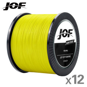 JOF | JOF 12 Strands 300M 500M 1000M Fishing Lines Super Strong 33-150LBS Multifilament PE Braid Carp Line Wear Resistance X12 PE Line