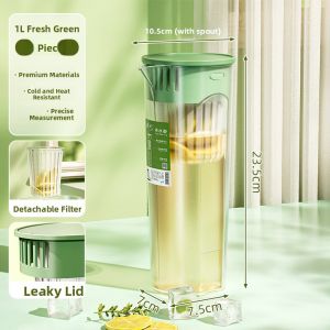 MEIZHUFU | Cold Water Dispenser with Tap for Refrigerator Tea Brewing Fruit Juice Beverage Container