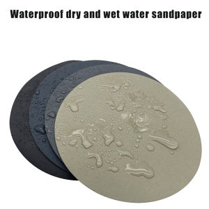 10 Pcs 5 Inch 125mm Sandpaper  High Performance Waterproof Hook Loop Sanding Discs Heavy Duty Silicon Carbide Grinding Disc