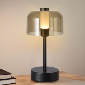 Table Lamp Wireless Battery Touch Table Lamp Rechargeable Light Intensity Adjustable Dimmable Bedside Lamp for Indoor Living Room Bedroom Dinner Hotel Bar Restaurant