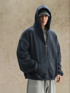 LUJIAMEN | Fleece Lined Hoodie Coat Oversized Mens Wear