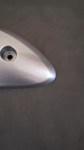 Cover Tutup Pelindung Knalpot Scoopy New Prestige 2021 K2F Hitam Silver Original