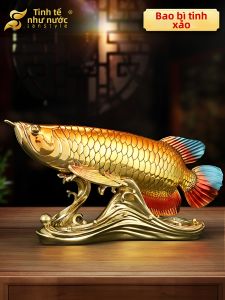 sanstyle | Prosperity Brass Goldfish Figurine