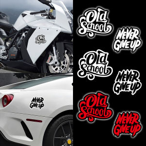 JDM nhãn dán chống thấm nước học cũ không bao giờ bỏ cuộc đề can phản quang Mũ bảo hiểm xe máy xe Chắn bùn xe đạp bội thu miếng dán trang trí phụ kiện xe máy