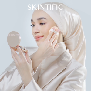 SKINTIFIC Cover All Perfect Sunscreen Cushion High Coverage Poreless Flawless Foundation 24H Long-lasting SPF35 PA+++ Daily Makeup