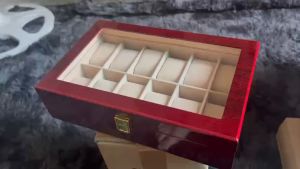 Hộp Đựng Đồng Hồ Gỗ Sang Trọng 12 Ngăn - Thiết Kế Cao Cấp Chống Nước Phong Cách Vintage